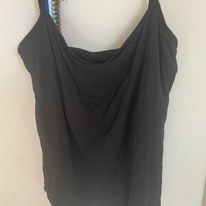 NEW Merino Wool Black Women's Tank Top
